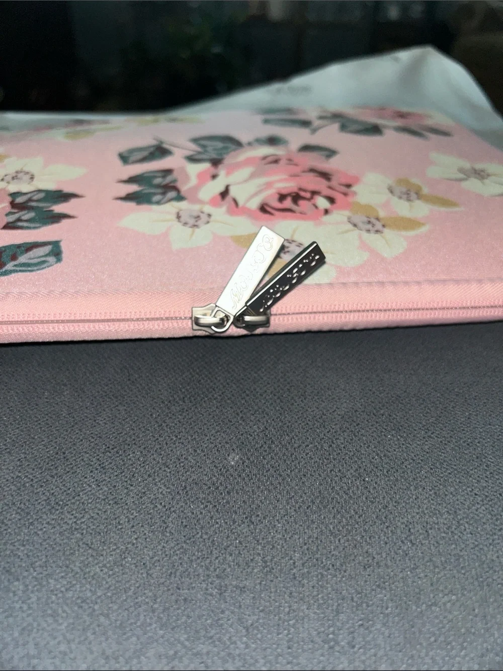 Pink Floral Tablet Sleeve with Matching Accessory Pouch